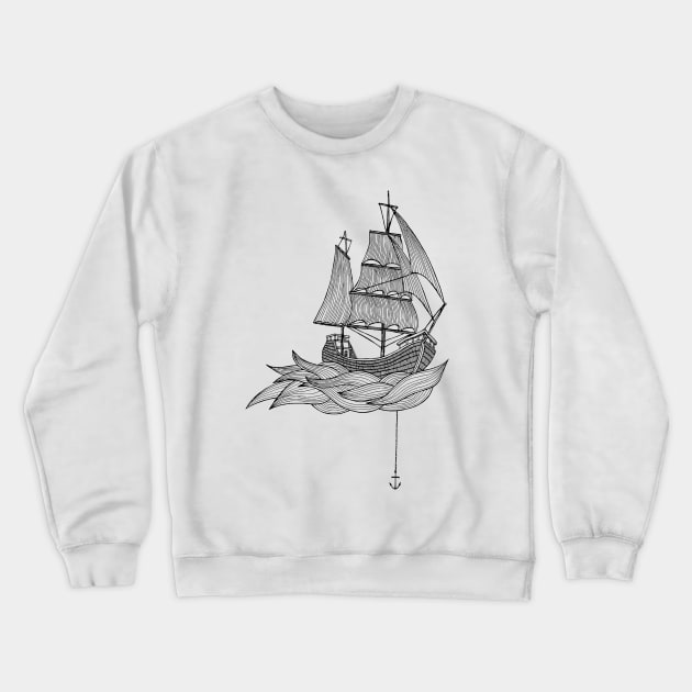 The ship Crewneck Sweatshirt by Tati_Alecrim